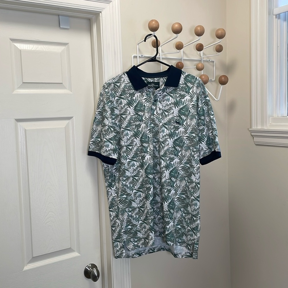 Rodd & Gunn - Floral Classic Short Sleeve Polo - Black / Green - M